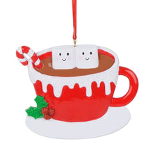 Load image into Gallery viewer, Personalized Christmas Ornament Marshmallo Family 2