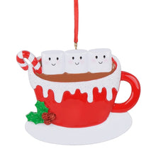Load image into Gallery viewer, Personalized Christmas Ornament Marshmallo Family 3