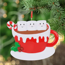 Load image into Gallery viewer, Personalized Christmas Ornament Marshmallo Family 3