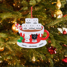 Load image into Gallery viewer, Personalized Christmas Ornament Marshmallo Family 5