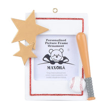 Load image into Gallery viewer, Personalized 2024 Christmas Gift Sport Photo Frame Ornament Baseball