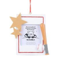 Load image into Gallery viewer, Personalized 2024 Christmas Gift Sport Photo Frame Ornament Baseball