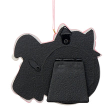 Load image into Gallery viewer, Baby's First Christmas Gift Bow Photo Frame Personalized Ornament