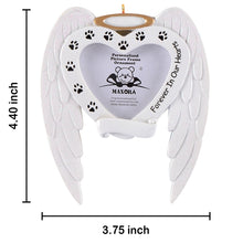 Load image into Gallery viewer, Personalized Christmas Pet Dog Memorial Ornament Doggy Photo Frame