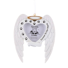 Load image into Gallery viewer, Personalized Christmas Pet Dog Memorial Ornament Doggy Photo Frame