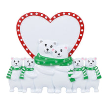 Load image into Gallery viewer, Customize Table Top Decoration Christmas Ornament Polar Bear Family 6