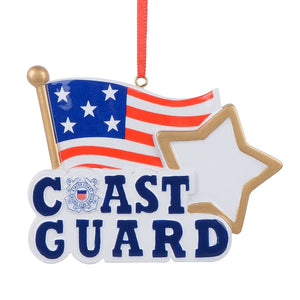 Personalized Army Gift Christmas Decoration Ornament Coast Guard