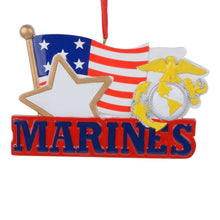 Load image into Gallery viewer, Personalized Christmas Ornament Marines
