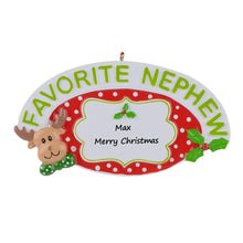 Load image into Gallery viewer, Christmas Personalized Ornament Gift Favorite Nephew

