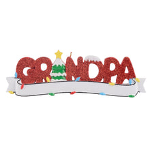 Load image into Gallery viewer, Personalized Christmas Ornament Ornament GRANDMA/GRANDPA
