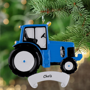 Teens' Christmas Gift Personalized Ornament Tractor Red/Green/Blue