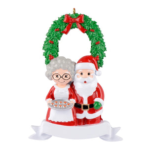 Personalized Christmas Ornament Santa Family