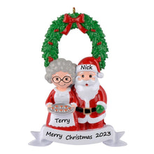 Load image into Gallery viewer, Personalized Christmas Ornament Santa Family 2
