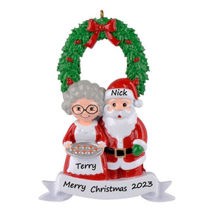 Personalized Gift Christmas Ornament Santa Family 2