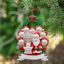 Load image into Gallery viewer, Personalized Christmas Ornament Santa Family
