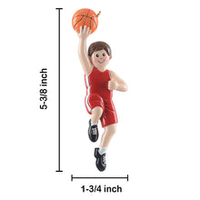 Load image into Gallery viewer, Personalized Basketball Christmas Ornament for Boys
