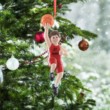 Load image into Gallery viewer, Personalized Basketball Christmas Ornament for Boys
