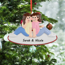 Load image into Gallery viewer, Personalized Christmas Ornament Best Friends &amp; Sisters
