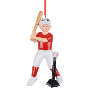 Personalized Baseball Boy Ornament Ideal Christmas Keepsake for Sports Fans