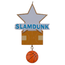 Load image into Gallery viewer, Personalized Christmas Sport Ornament Basketball Yard
