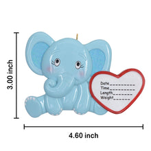 Load image into Gallery viewer, Maxora Personalized Ornament Baby Elephant
