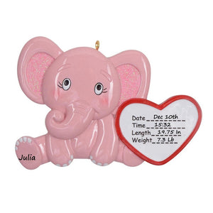 Maxora Personalized Ornament Baby Elephant