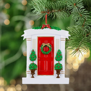 Personalized Christmas Ornament Our New Home Door R/BL/BK/LG/BR