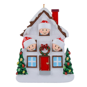 Personalized Christmas Ornament Holiday House Family
