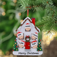 Load image into Gallery viewer, Personalized Gift Christmas Ornament Holiday House Family 5
