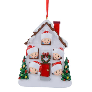 Personalized Christmas Ornament Holiday House Family