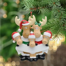 Load image into Gallery viewer, Personalized Christmas Decoration Ornament Holiday Gift Moose Family

