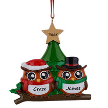 Load image into Gallery viewer, Christmas Gift Personalized Christmas Tree Decor Ornament Owl Family 2
