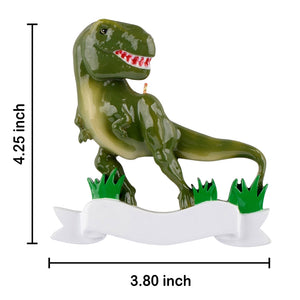 Maxora Personalized 2023 Christmas Gift for Kids T-rex Ornament