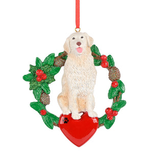 Personalized Christmas Gift for Pet Golden Retriever Ornament
