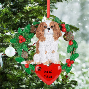 Customize Gift Christmas Pet Ornament King Charles Spaniel