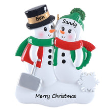 Load image into Gallery viewer, Customize Gift Christmas Ornament Shovel Snowman Family 2
