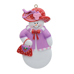 Maxora Personalized Christmas Gift Customized Christmas Decoration Ornament Snow Ladies