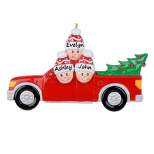 Load image into Gallery viewer, Personalized Christmas Decoration Ornament Christmas Tree Pickup Family 3
