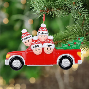 Customize Christmas Ornament Christmas Tree Pickup Family