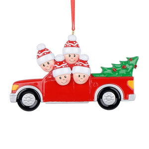 Customize Gift Family 4 Christmas Ornament Christmas Tree Pickup