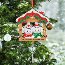 Load image into Gallery viewer, Personalized Christmas Ornament First Christmas in Our New Home Family 2
