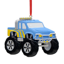 Load image into Gallery viewer, Personalized Christmas Gift for Boy Monster Truck Blue/Green/Red
