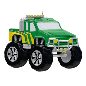 Personalized Christmas Gift for Boy Monster Truck Blue/Green/Red