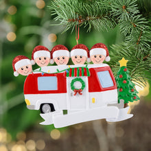 Load image into Gallery viewer, Customized Christmas Ornament RV Trailer Family
