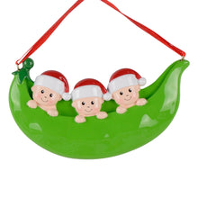 Load image into Gallery viewer, Customize Gift Christmas Ornament Peapod Family 3
