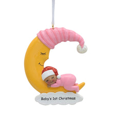 Load image into Gallery viewer, Maxora Personalized Ornament Baby Sleep in Moon Boy/Girl
