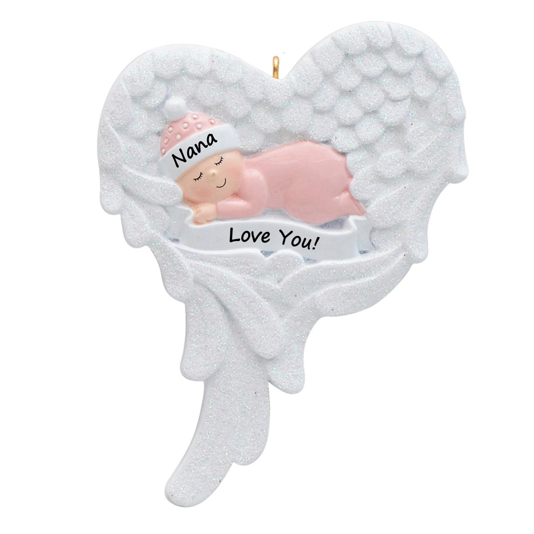 Personalized Christmas Ornament Baby Girl Memorial