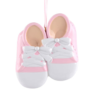 Personalized Christmas Ornament Baby Shoes Girl/Boy