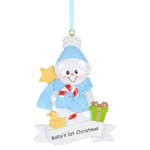 Customized Christmas Ornament 2024 Baby's 1st Christmas Boy