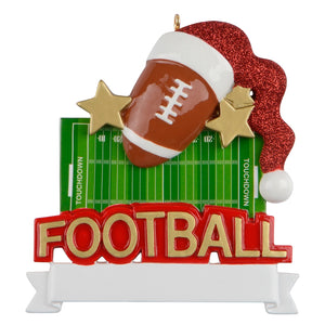 Custom Mr. Football Christmas Tree Ornament Personalized Sports Gift